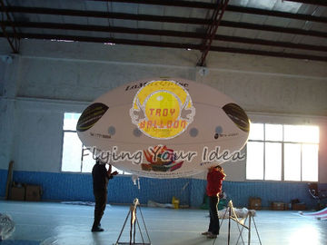 globo oval de la publicidad inflable reutilizable de los 3.5*2m, PVC de la calidad del helio de 0.18m m con la impresión bilateral para los acontecimientos de abertura