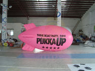 Zepelín inflable del helio de la publicidad, PVC rosado Inflatables de los acontecimientos de abertura exportadores 