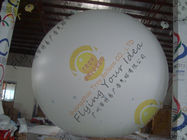 La publicidad inflable del helio grande hincha el PVC 0.28m m en blanco incombustible del blanco exportadores 