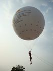 globo inflable atractivo al aire libre del juego de diversión del PVC de la calidad del helio de 0.28m m, globo gigante de la publicidad del juglar exportadores 